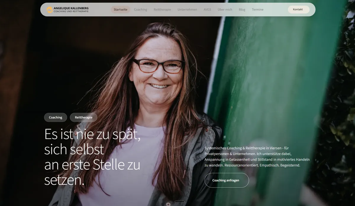 Website von Angelique Kallenberg