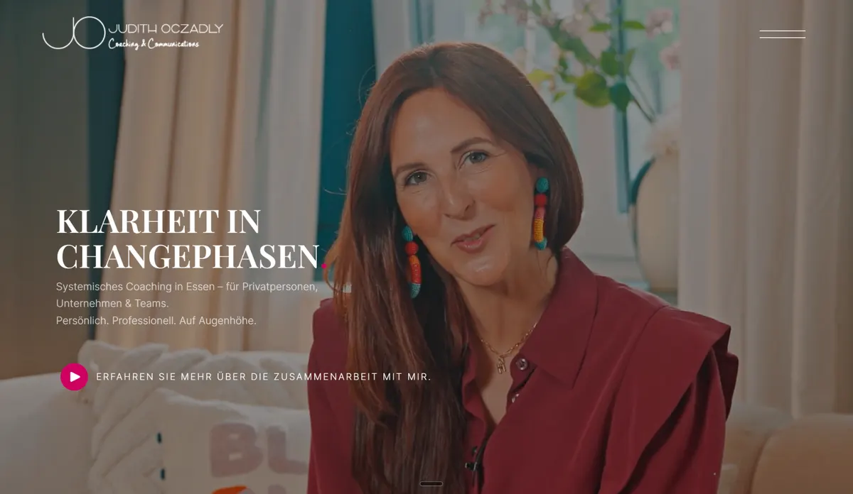Website von Judith Oczadly